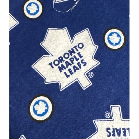 Toronto Maple Leafs Blue & White Fleece Fabric 2 Yards - Picture 3 of 3